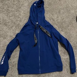 DKNY womens hooded full zip jacket